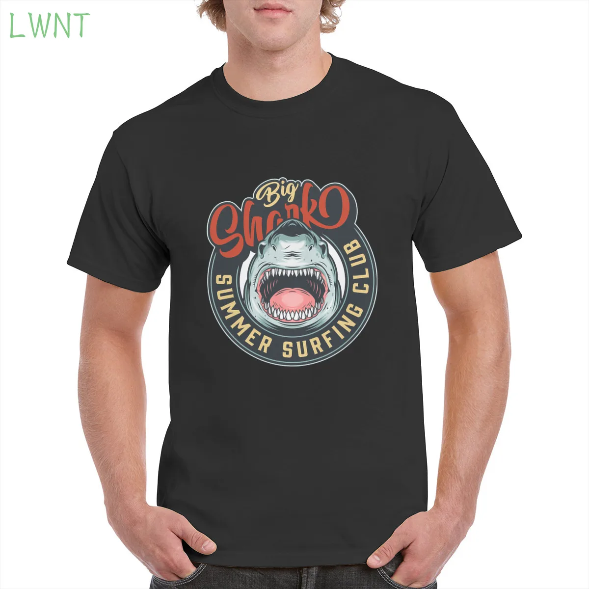 100% cotton Vintage surfing club colorful round print t shirt Funny Big Shark graphic tshirt tops oversized men/women's T-Shirts
100% cotton Vintage surfing club colorful round print t shirt Funny Big Shark graphic tshirt tops oversized men/women's T-Shirts