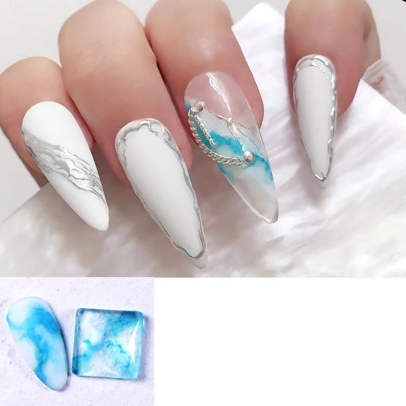 15ml Watercolor Ink Nail Polish Blooming Gel Quick-Drying Smoke Effect Marble Magic Smudge Bubble Diy Varnish Manicure Tool | Красота и