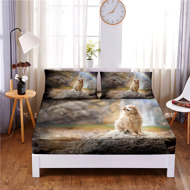 Dazed Dog 3pc Polyester Solid Fitted Sheet Mattress Cover Four Corners With Elastic Band Bed Sheet(2 pillowcases)
Dazed Dog 3pc Polyester Solid Fitted Sheet Mattress Cover Four Corners With Elastic Band Bed Sheet(2 pillowcases)