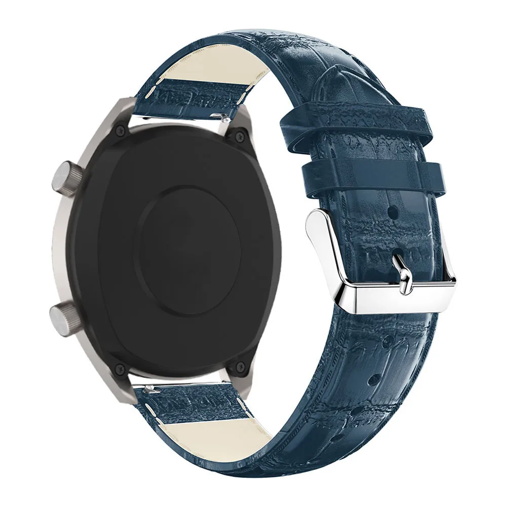 Ремешок из натуральной кожи с крокодиловым узором для часов Huami Amazfit GTR 47 мм