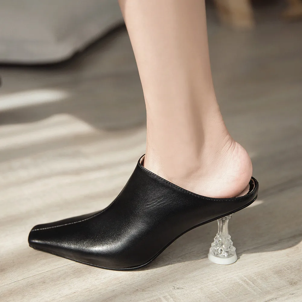 SARAIRIS High Heels Genuine Leather Mules Summer Elegant slip-on Solid Pumps Women Square Toe Summer Shoes Woman
SARAIRIS High Heels Genuine Leather Mules Summer Elegant slip-on Solid Pumps Women Square Toe Summer Shoes Woman