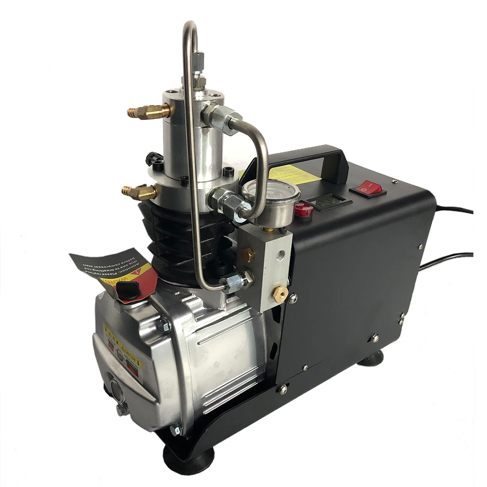 SCU30 Auto Stop 300bar 4500PSI High Pressure Air Pump Electrical mini Air Compressor for airgun rifle PCP Inflator 
SCU30 Auto Stop 300bar 4500PSI High Pressure Air Pump Electrical mini Air Compressor for airgun rifle PCP Inflator