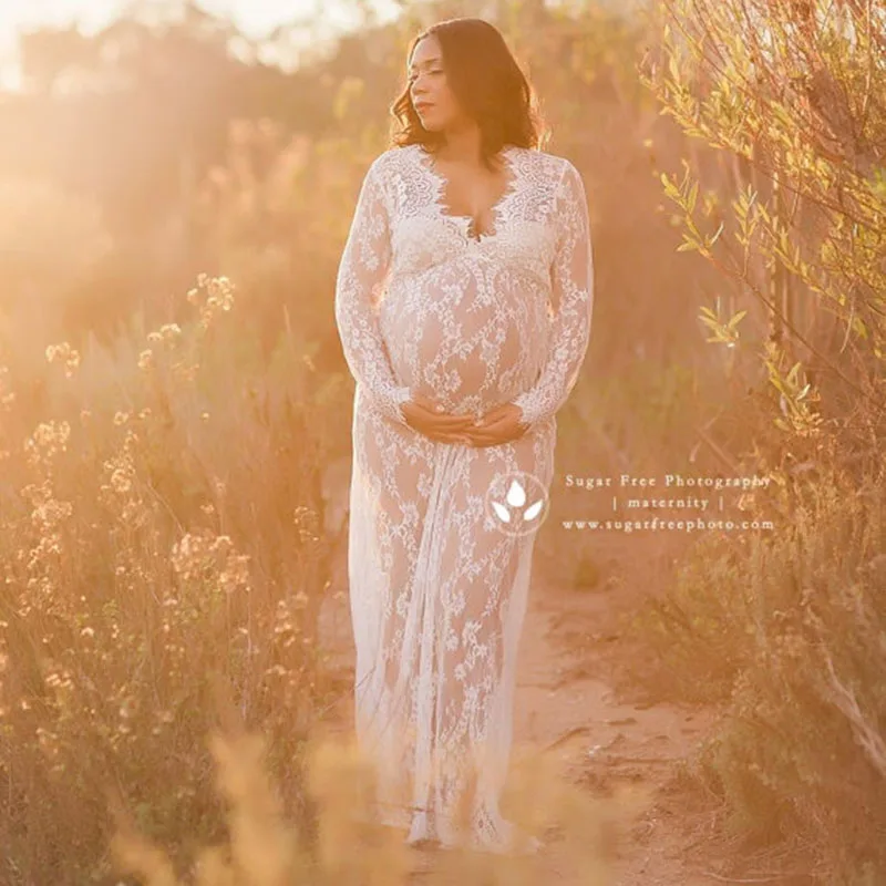 Pregnancy Dress for Photo Shoot Maternity Photography Props Sexy V Neck Lace Maxi Gown Dress Plus Size Pregnant Women Clothes
Pregnancy Dress for Photo Shoot Maternity Photography Props Sexy V Neck Lace Maxi Gown Dress Plus Size Pregnant Women Clothes
