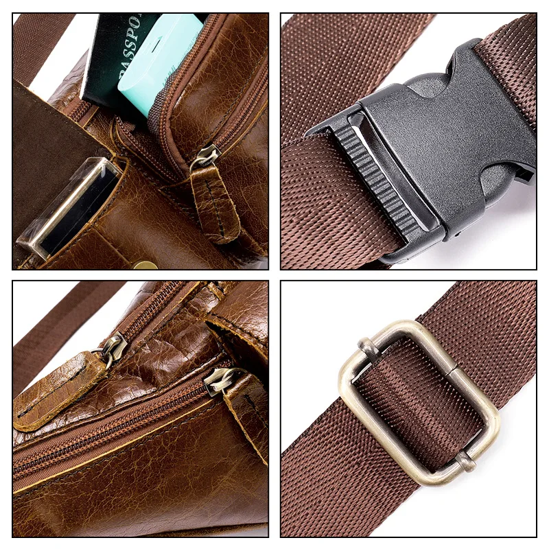 Men's Waist Bag Outdoor Fashion Genuine Leather Crossbody Chest Bag for Male 2021 Cowhide Men Shoulder Phone Belt Bag Fanny Pack
Men's Waist Bag Outdoor Fashion Genuine Leather Crossbody Chest Bag for Male 2021 Cowhide Men Shoulder Phone Belt Bag Fanny Pack
