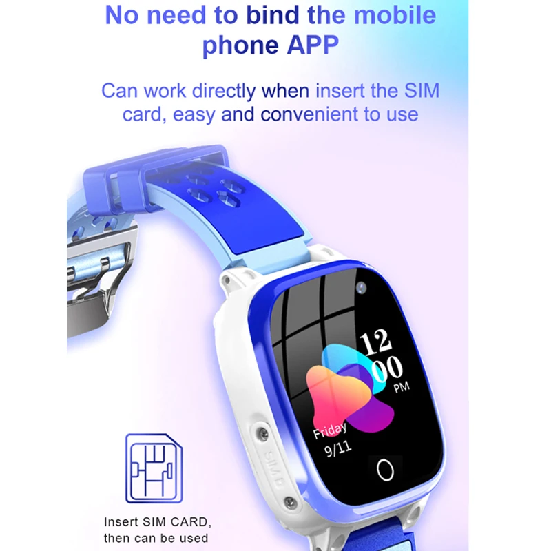 Смарт-часы Детские Q15 Plus водонепроницаемость IP67 SIM-карта будильник | Электроника