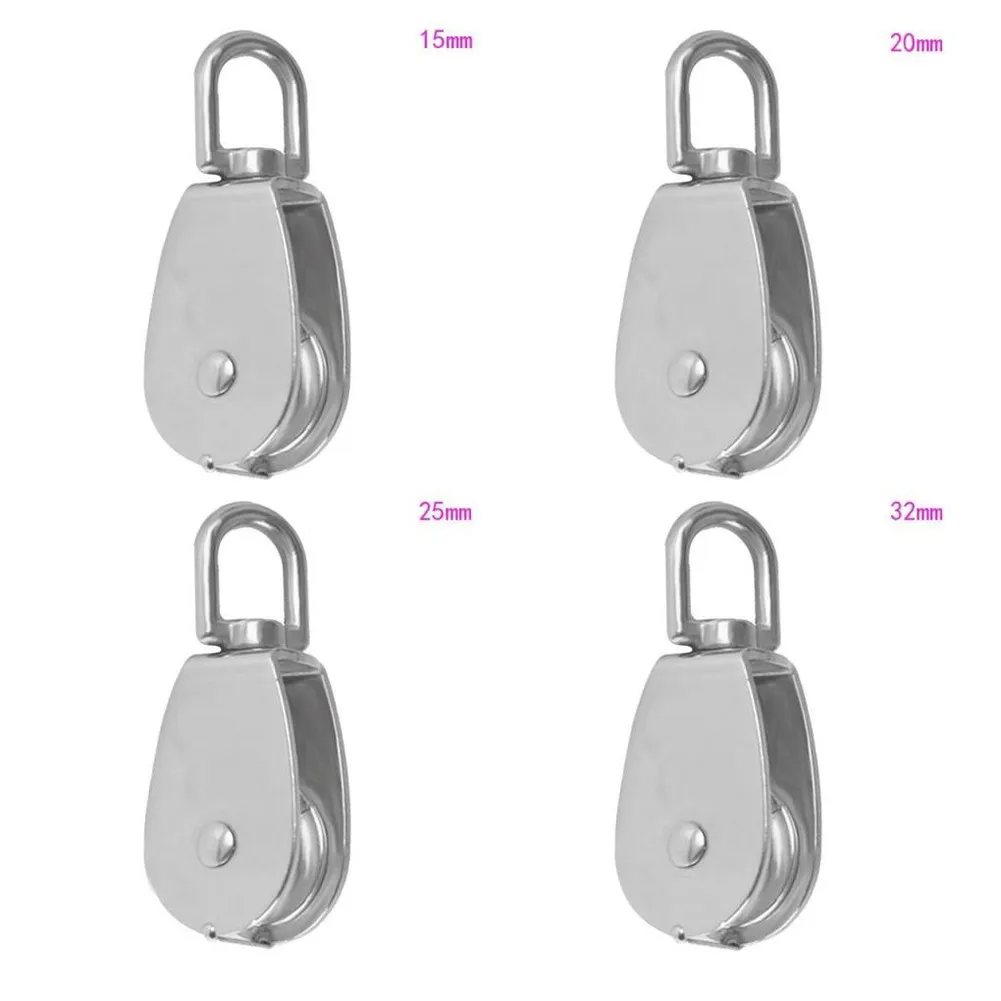 Stainless Steel Pulley Block Tackle Pulley Roller Wire Rope Cable Loading Lifting Wheel Tools Fitness Pulley Roller Parts
Stainless Steel Pulley Block Tackle Pulley Roller Wire Rope Cable Loading Lifting Wheel Tools Fitness Pulley Roller Parts