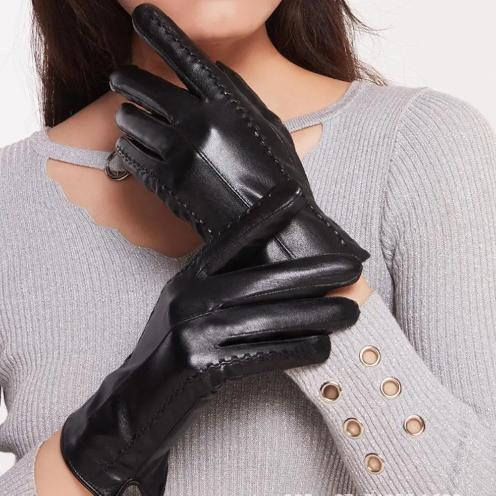New Women Gloves Black Winter Mittens Keep Warm Screen Driving Windproof PU Autumn Gloves Winter Guantes Leather Business T1A2
New Women Gloves Black Winter Mittens Keep Warm Screen Driving Windproof PU Autumn Gloves Winter Guantes Leather Business T1A2
