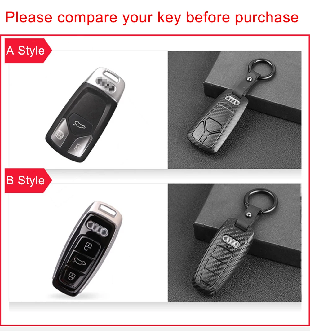 ABS Double-sided Matte Car Smart Remote Key Cover Case Holder Protect Keychain Keyring for AUDI Key Ring Key Chain
ABS Double-sided Matte Car Smart Remote Key Cover Case Holder Protect Keychain Keyring for AUDI Key Ring Key Chain