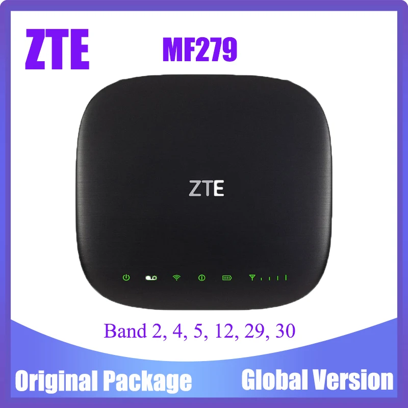 AT&T ZTE MF279 Pocket 4G LTE WiFi Router Support B2/B4/B5/B12/B29/B30 4G mobile router hotspot
AT&T ZTE MF279 Pocket 4G LTE WiFi Router Support B2/B4/B5/B12/B29/B30 4G mobile router hotspot