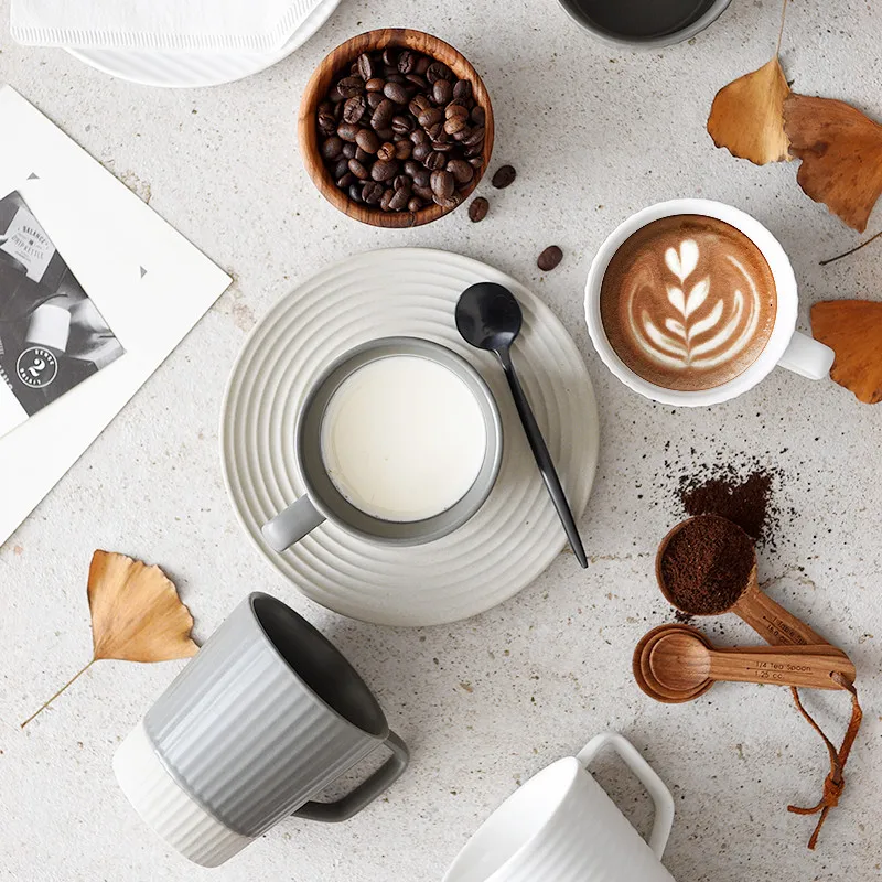 Nordic Simple Solid Color Ceramic Coffee Cup Saucer Mug Handmade Creative Coffee Set Water Cup Milk Cup Stoneware Tea Set
Nordic Simple Solid Color Ceramic Coffee Cup Saucer Mug Handmade Creative Coffee Set Water Cup Milk Cup Stoneware Tea Set