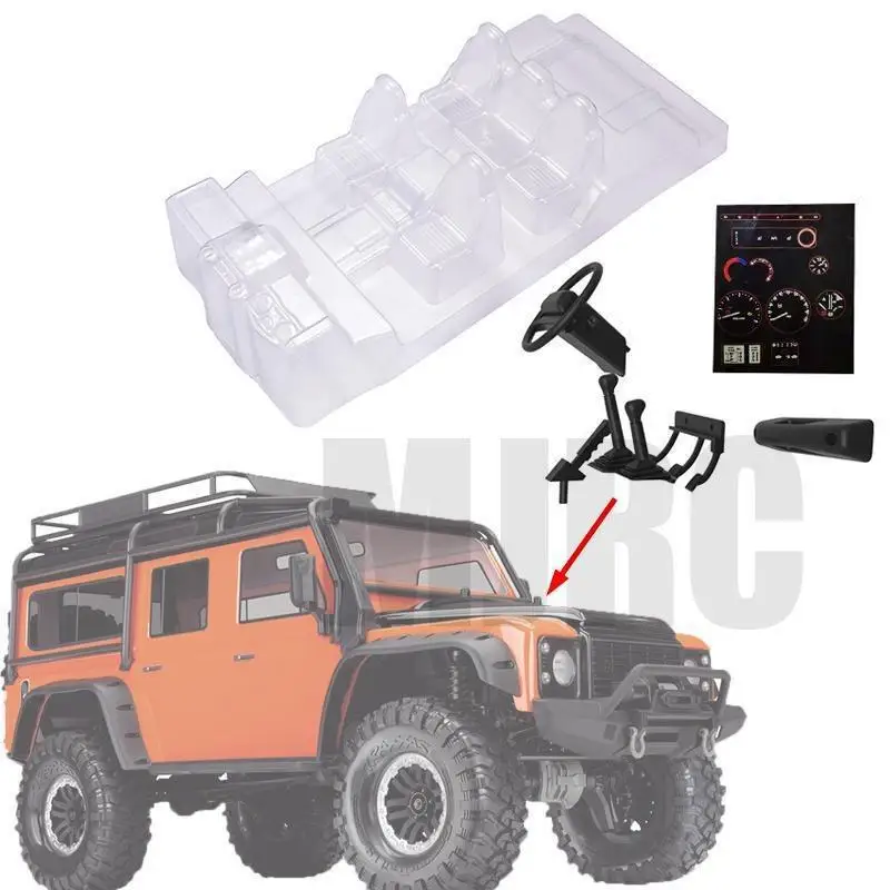 Simulation Transparent Interior Trim For Trx4 Defender TRAXXAS TRX-4 Trx4 82056-4 Cockpit Seat Dash Board Steering Wheel (1kit)
Simulation Transparent Interior Trim For Trx4 Defender TRAXXAS TRX-4 Trx4 82056-4 Cockpit Seat Dash Board Steering Wheel (1kit)
