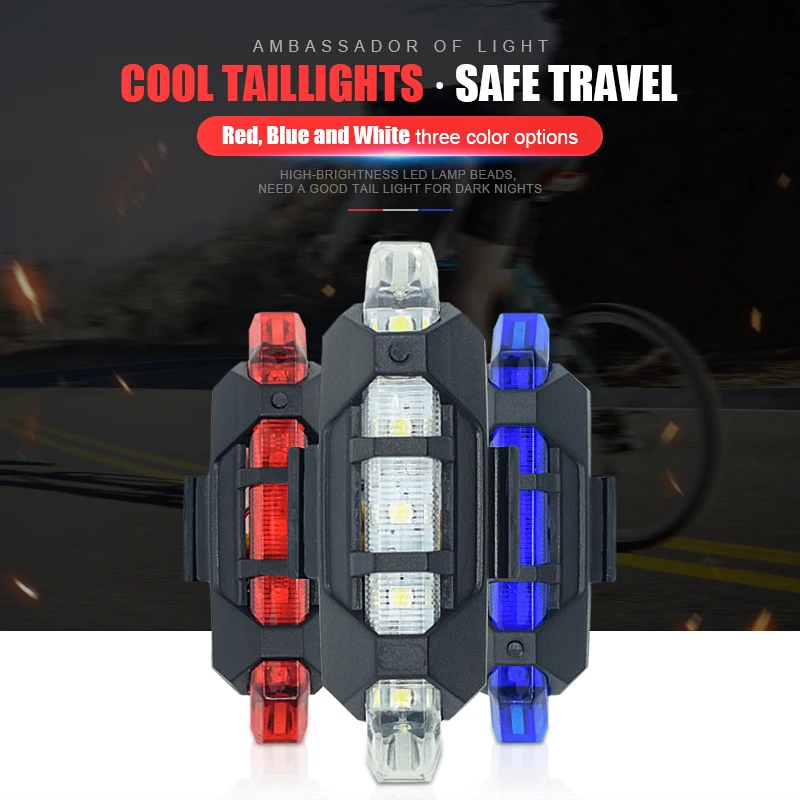 WasaFire Bike Bicycle Light LED Taillight Rear Tail Safety Warning Cycling Portable LED USB Style Rechargeable Bike Accessories
WasaFire Bike Bicycle Light LED Taillight Rear Tail Safety Warning Cycling Portable LED USB Style Rechargeable Bike Accessories