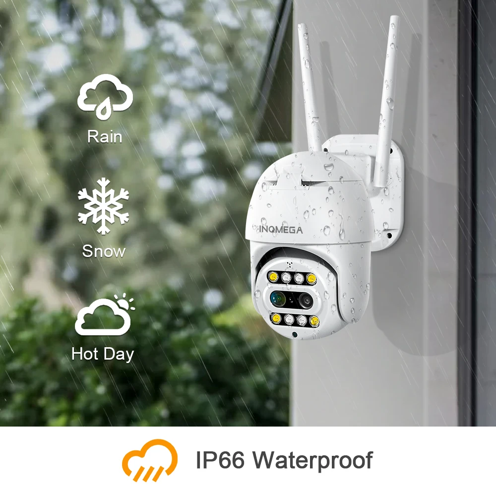 INQMEGA 1080P Video Surveillance 10x Zoom Full-color Dual-lens Camera AI Automatic Tracking Docking NVR Function Supports Onvif
INQMEGA 1080P Video Surveillance 10x Zoom Full-color Dual-lens Camera AI Automatic Tracking Docking NVR Function Supports Onvif
