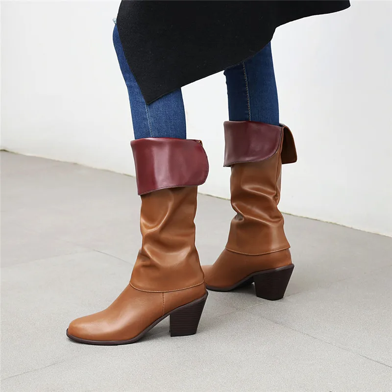 MEMUNIA 2020 European Style Western boots woman mixed colors autumn winter thick heel casual shoes women ankle boots big size
MEMUNIA 2020 European Style Western boots woman mixed colors autumn winter thick heel casual shoes women ankle boots big size