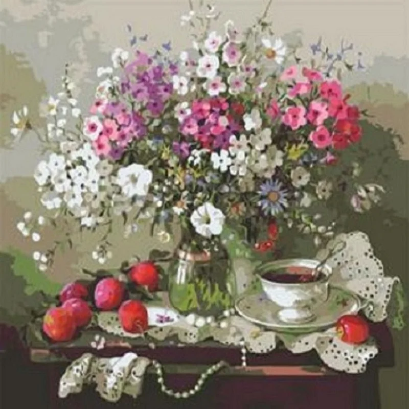 Oil Painting By Number Flower Frame 40x50 On Canvas For Drawing DIY Adults Kits Acrylic Paint By Number Picture Home Wall Decor
Oil Painting By Number Flower Frame 40x50 On Canvas For Drawing DIY Adults Kits Acrylic Paint By Number Picture Home Wall Decor