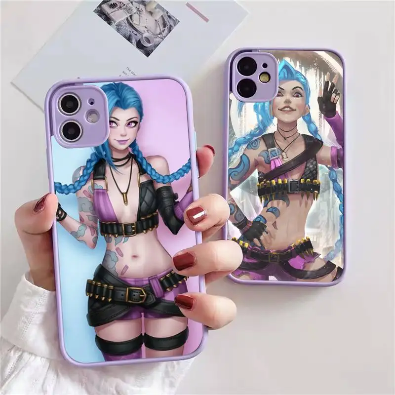 Game LOL Jinx Phone Case For iphone 13 12 11 xr xs x 7 8 pro max light purple Soft TPU Silicone Clear Case Cover
Game LOL Jinx Phone Case For iphone 13 12 11 xr xs x 7 8 pro max light purple Soft TPU Silicone Clear Case Cover