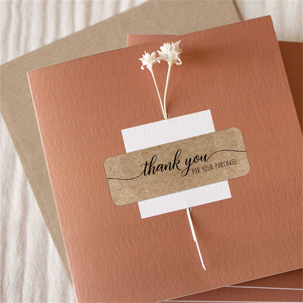 120 Pcs/roll Kraft "thank You For Your Order" Sticker For Supporting Your Business Package Decoration Labels Stationery Stickers
120 Pcs/roll Kraft "thank You For Your Order" Sticker For Supporting Your Business Package Decoration Labels Stationery Stickers