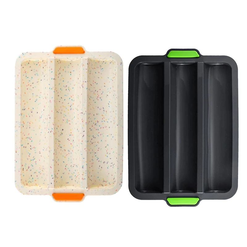 Silicone Baking Tray Non-Stick Bakeware Mold for Baking French-Bread Breadstick Bread Roll Bakery Cake Mold Tools,2 Pcs
Silicone Baking Tray Non-Stick Bakeware Mold for Baking French-Bread Breadstick Bread Roll Bakery Cake Mold Tools,2 Pcs