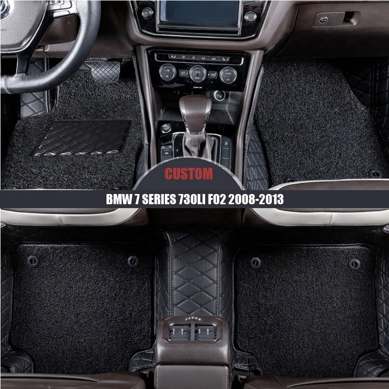 Custom Leather Car Floor Mats For BMW 7 Series 730Li F02 2008-2010 2011 2012 2013 Custom foot Pads auto carpet car accessories
Custom Leather Car Floor Mats For BMW 7 Series 730Li F02 2008-2010 2011 2012 2013 Custom foot Pads auto carpet car accessories