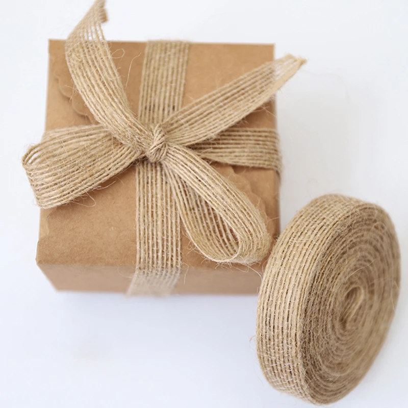 5M/Roll Natural Jute Burlap Hessian Ribbon Wedding Birthday Party Decorations DIY Scrapbooking Crafts Gift Wrapping Hessian Tape
5M/Roll Natural Jute Burlap Hessian Ribbon Wedding Birthday Party Decorations DIY Scrapbooking Crafts Gift Wrapping Hessian Tape