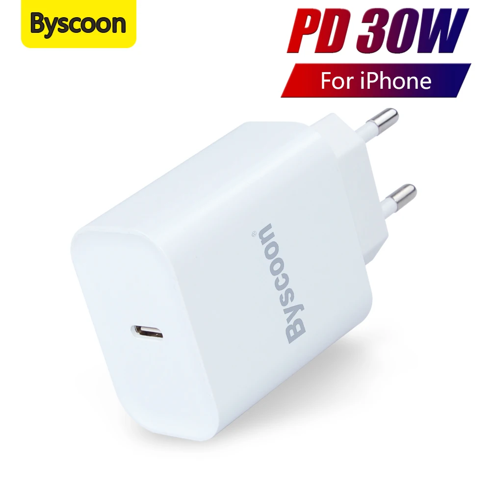 Byscoon 30W Charger USB C Type-C Fast Charging For iPhone 13 Pro Max 12 Mini QC 3.0 Qualcomm Quick Charge On Xiaomi Mi 11 Ultra
Byscoon 30W Charger USB C Type-C Fast Charging For iPhone 13 Pro Max 12 Mini QC 3.0 Qualcomm Quick Charge On Xiaomi Mi 11 Ultra