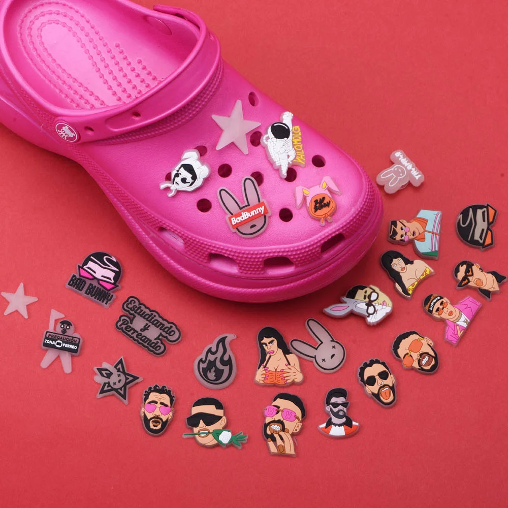 the 1 Pcs Glow in Dark Croc Shoe Charms Bad Bunny PVC Shoes Accessories Rabbit Ornaments for Girl Gift Noctilucence Decorations
the 1 Pcs Glow in Dark Croc Shoe Charms Bad Bunny PVC Shoes Accessories Rabbit Ornaments for Girl Gift Noctilucence Decorations