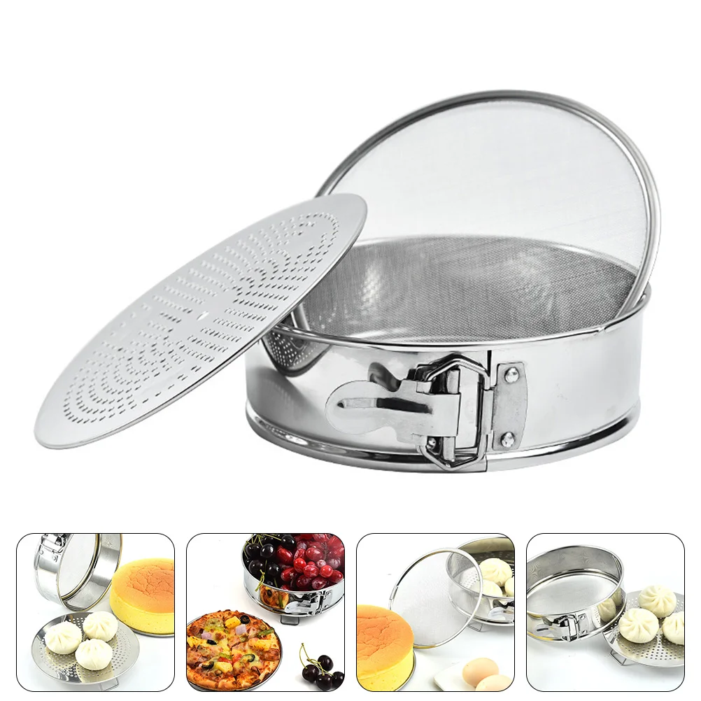 1 Set 3-in-1 Fine Mesh Stainless Steel Manual Flour Strainer House Steamer (Silver)
1 Set 3-in-1 Fine Mesh Stainless Steel Manual Flour Strainer House Steamer (Silver)