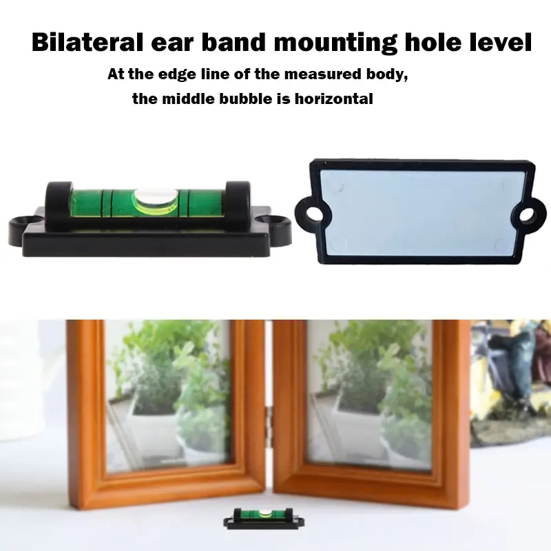 Mini Bubble Level Spirit Level Small Spirit With Mounting Holes Water Level Tool RV Tripod Phonographl Standard Level
Mini Bubble Level Spirit Level Small Spirit With Mounting Holes Water Level Tool RV Tripod Phonographl Standard Level