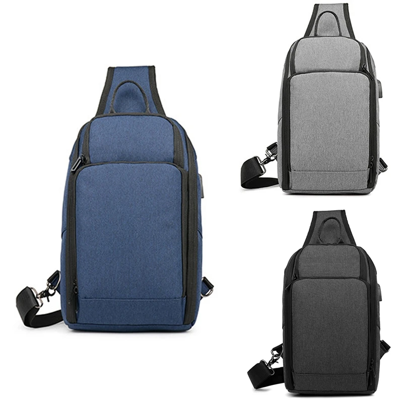 Casual Men's Chest Bag Oxford Cloth Waterproof USB Crossbody Chest Bag Outdoor Travel Shoulder Bag
Casual Men's Chest Bag Oxford Cloth Waterproof USB Crossbody Chest Bag Outdoor Travel Shoulder Bag