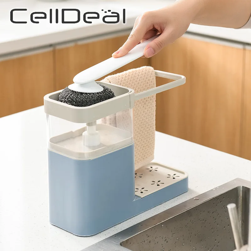 Soap Pump Dispenser with Sponge Holder Cleaning Liquid Dispenser Container Manual Press Soap Organizer Kitchen Cleaner Tool
Soap Pump Dispenser with Sponge Holder Cleaning Liquid Dispenser Container Manual Press Soap Organizer Kitchen Cleaner Tool