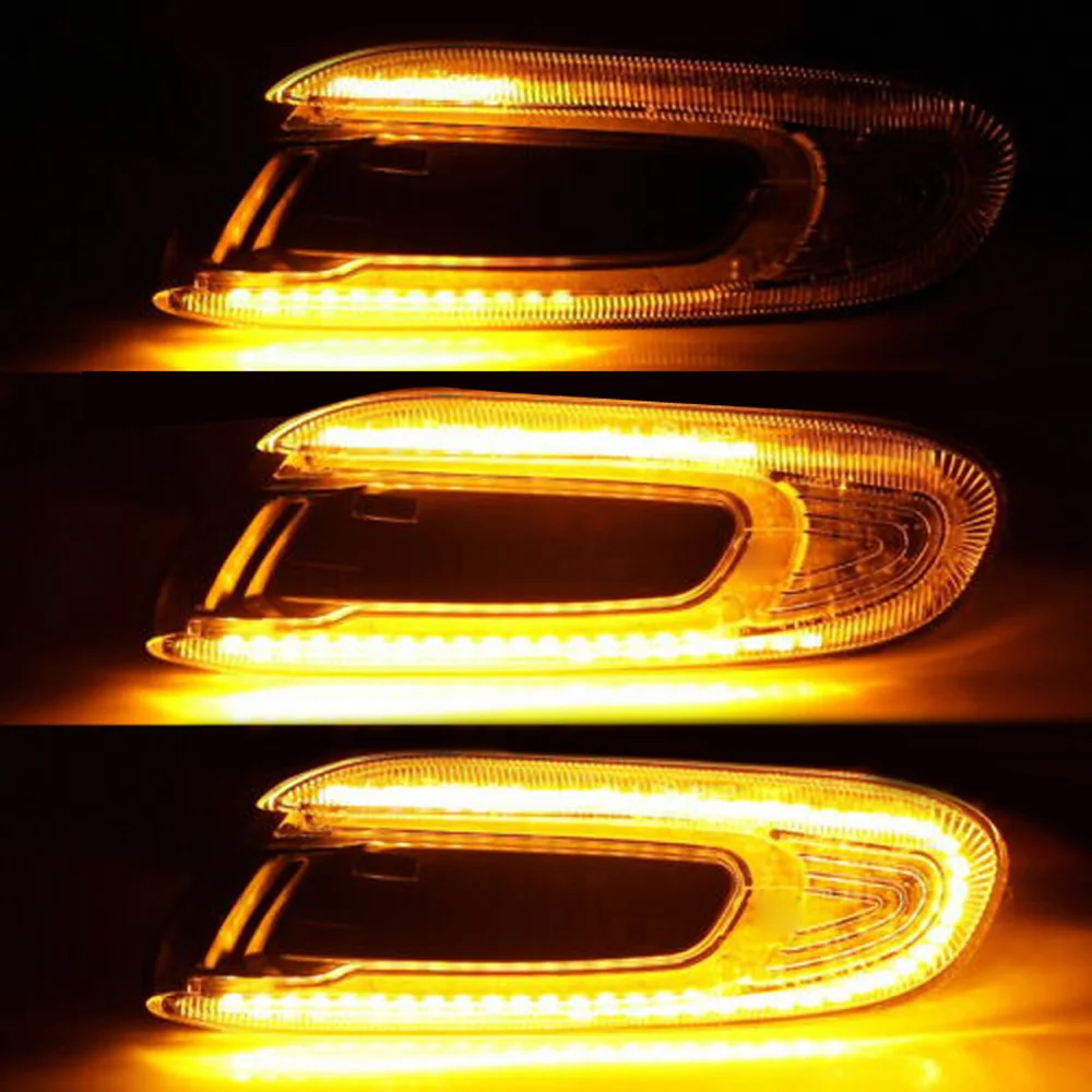 Exterior Turn Signal Light Accessories Amber 1 Pair 18LED Shockproof Lamp