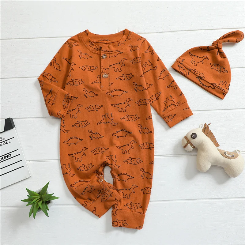 2Pcs Baby Boys Girls Casual Cute Autumn Jumpsuit with Hat,Newborn Cartoon Dinosaur Printing Long Sleeve Long Pants,0-24Months
2Pcs Baby Boys Girls Casual Cute Autumn Jumpsuit with Hat,Newborn Cartoon Dinosaur Printing Long Sleeve Long Pants,0-24Months