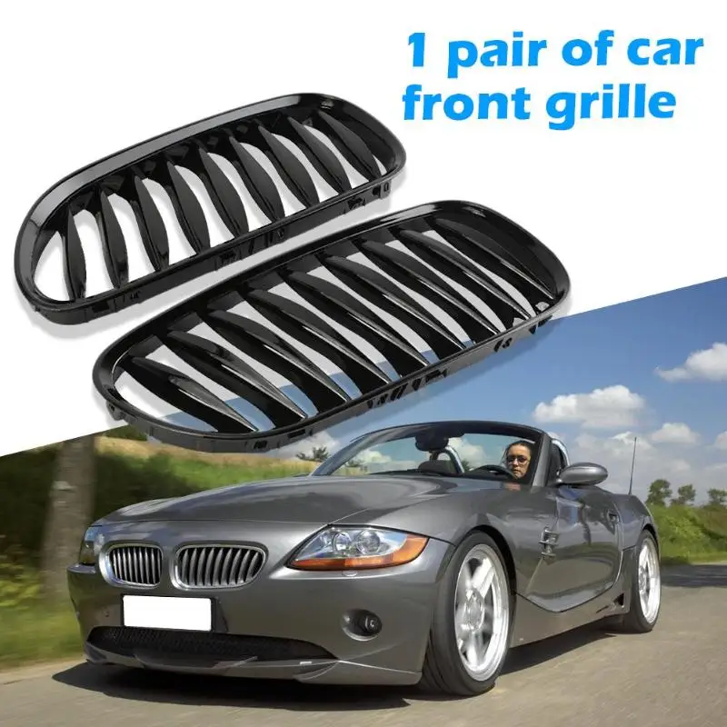 Передняя почечная решетка глянцевая черная M Цвет 1 пара для BMW Z4 2003-2008 установка и