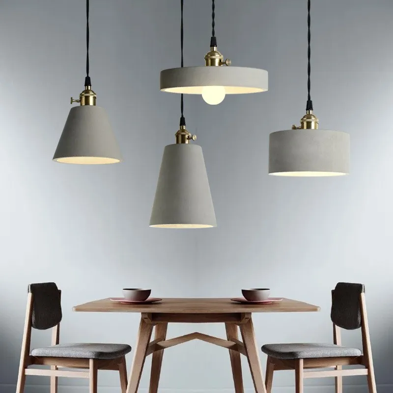 Creative Nordic Cement Pendant Light Designer Retro Industrial Concrete Hanging Pendant Lamp Restaurant Shop Drop Pendant Lights
Creative Nordic Cement Pendant Light Designer Retro Industrial Concrete Hanging Pendant Lamp Restaurant Shop Drop Pendant Lights