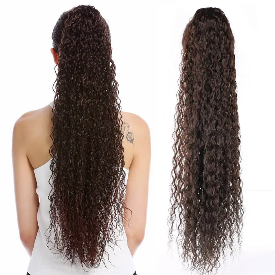 Long Natural Wave Hairpiece Ponytail Synthetic Hair Curly Pigtails Ocean Drawstring Ponytail Wig For Women 30" Fake Hair Ombre
Long Natural Wave Hairpiece Ponytail Synthetic Hair Curly Pigtails Ocean Drawstring Ponytail Wig For Women 30" Fake Hair Ombre