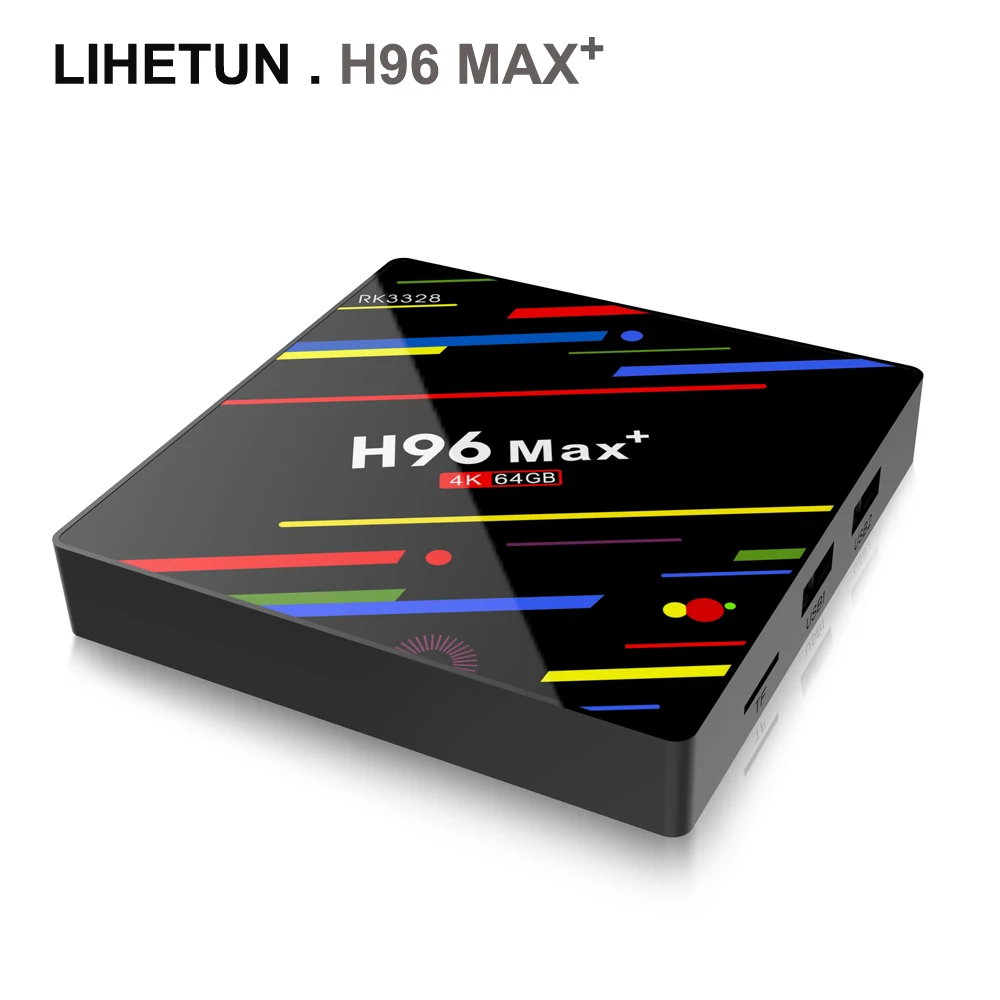 Оригинальный H96 MAX Plus Smart Android 9 0 ТВ коробка 4 Гб оперативной памяти 32 ГБ 64