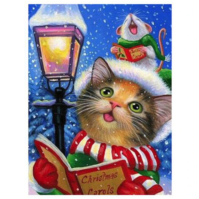 Full Square / Round Drill 5D DIY Diamond Painting "Christmas kitten" 3D Embroidery Cross Stitch Rhinestone Home Decor Gift
Full Square / Round Drill 5D DIY Diamond Painting "Christmas kitten" 3D Embroidery Cross Stitch Rhinestone Home Decor Gift