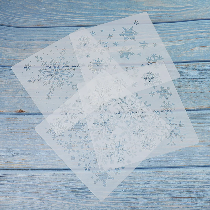 4 Pieces/set 20*20 Cm Snowflake Winter DIY Layered Template Wall Art Scrapbook Embossed Photo Album Decoration Tool
4 Pieces/set 20*20 Cm Snowflake Winter DIY Layered Template Wall Art Scrapbook Embossed Photo Album Decoration Tool