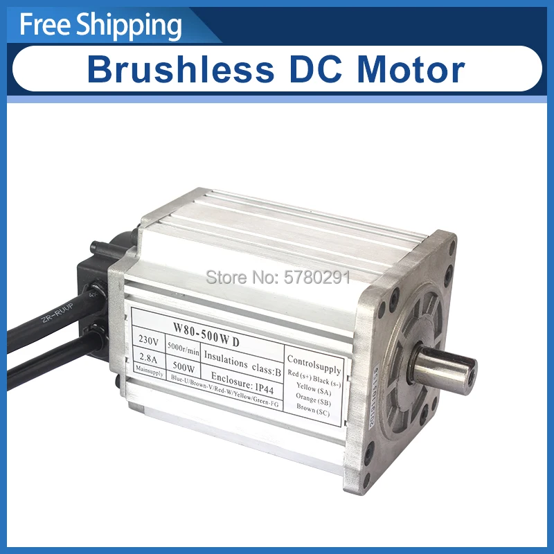 Бесщеточный двигатель постоянного тока 220v W80 500wD Зиг SC2 014 5000 об/мин двигателя BD X7