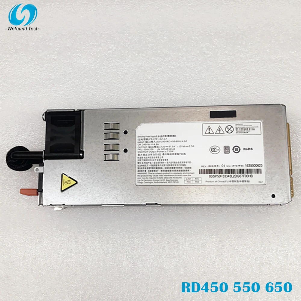 100% Test For Power Supply For Lenovo RD450 550 650 750W PS-2751-3L-LF Work Good
100% Test For Power Supply For Lenovo RD450 550 650 750W PS-2751-3L-LF Work Good