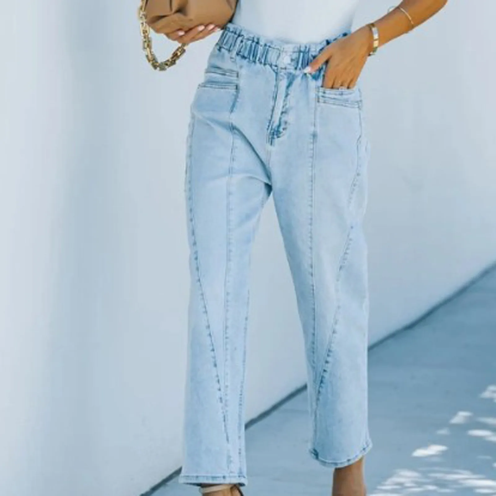 Джинсы-багги с карманами в стиле пэчворк, модная уличная одежда, женские прямые джинсовые брюки, свободные штаны с высокой талией, корейские...
Джинсы-багги с карманами в стиле пэчворк, модная уличная одежда, женские прямые джинсовые брюки, свободные штаны с высокой талией, корейские...