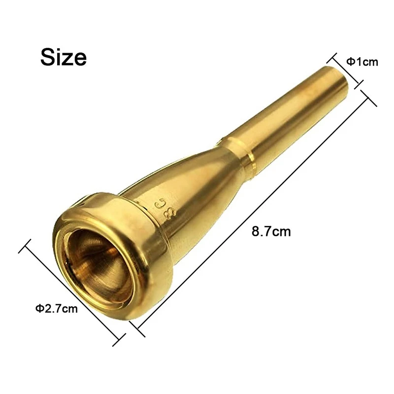 3C/5C/7C Trumpet Mouthpiece, Metal Material Trumpet Accessories Parts