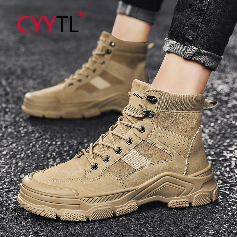 CYYTL Winter Fashion Men's Ankle Tooling Boots Casual Walking Working Hiking Outdoor Shoes Retro Non Slip Combat Short Booties
CYYTL Winter Fashion Men's Ankle Tooling Boots Casual Walking Working Hiking Outdoor Shoes Retro Non Slip Combat Short Booties
