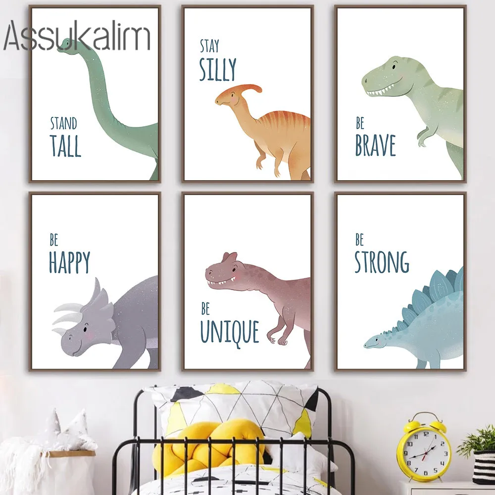 Cartoon Dinosaur Poster Tyrannosaurus Canvas Art Painting Nursery Wall Art Print Nordic Posters And Prints Baby Boy Room Decor
Cartoon Dinosaur Poster Tyrannosaurus Canvas Art Painting Nursery Wall Art Print Nordic Posters And Prints Baby Boy Room Decor