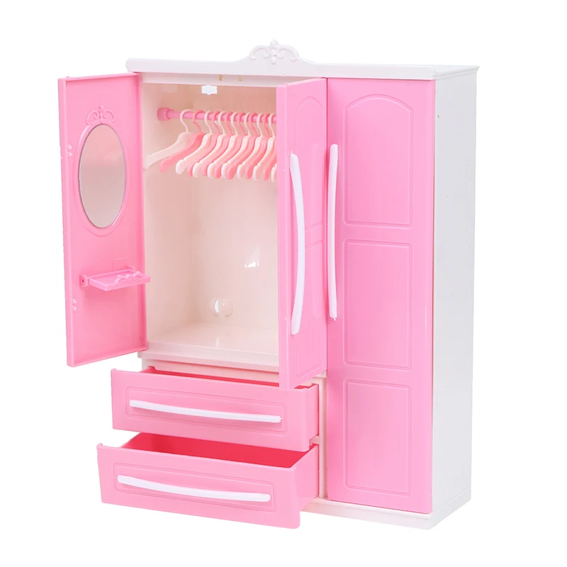 1PC Dollhouse Miniature Pink Three Sides Storage Wardrobe Hanger Drawer Bedroom Doll House Furniture Accessories
1PC Dollhouse Miniature Pink Three Sides Storage Wardrobe Hanger Drawer Bedroom Doll House Furniture Accessories