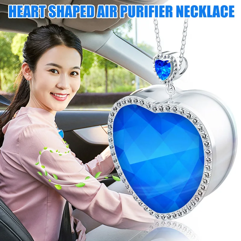 Necklace Air Purifier Heart Shape Blue Crystal Mini Portable Air Freshner for Adult Kid PUO88
Necklace Air Purifier Heart Shape Blue Crystal Mini Portable Air Freshner for Adult Kid PUO88