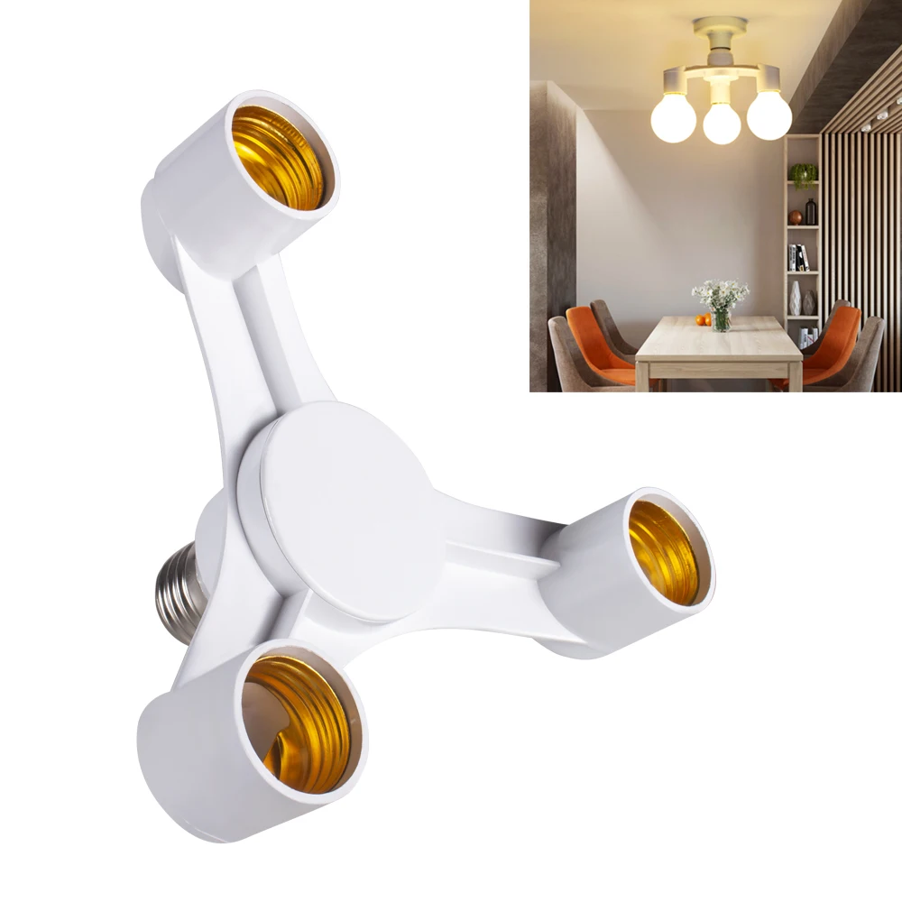 3In1 E27 To 3PCS E27 LED Bulb Socket Adapter Bracket Can Be Connected To Sound And Light Control Human Body Induction Corn Bulb
3In1 E27 To 3PCS E27 LED Bulb Socket Adapter Bracket Can Be Connected To Sound And Light Control Human Body Induction Corn Bulb