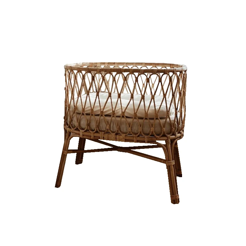 TT Roman Baby Rattan Bed French Natural Retro Style Handmade Tasteless Rattan Babies' Bed
TT Roman Baby Rattan Bed French Natural Retro Style Handmade Tasteless Rattan Babies' Bed
