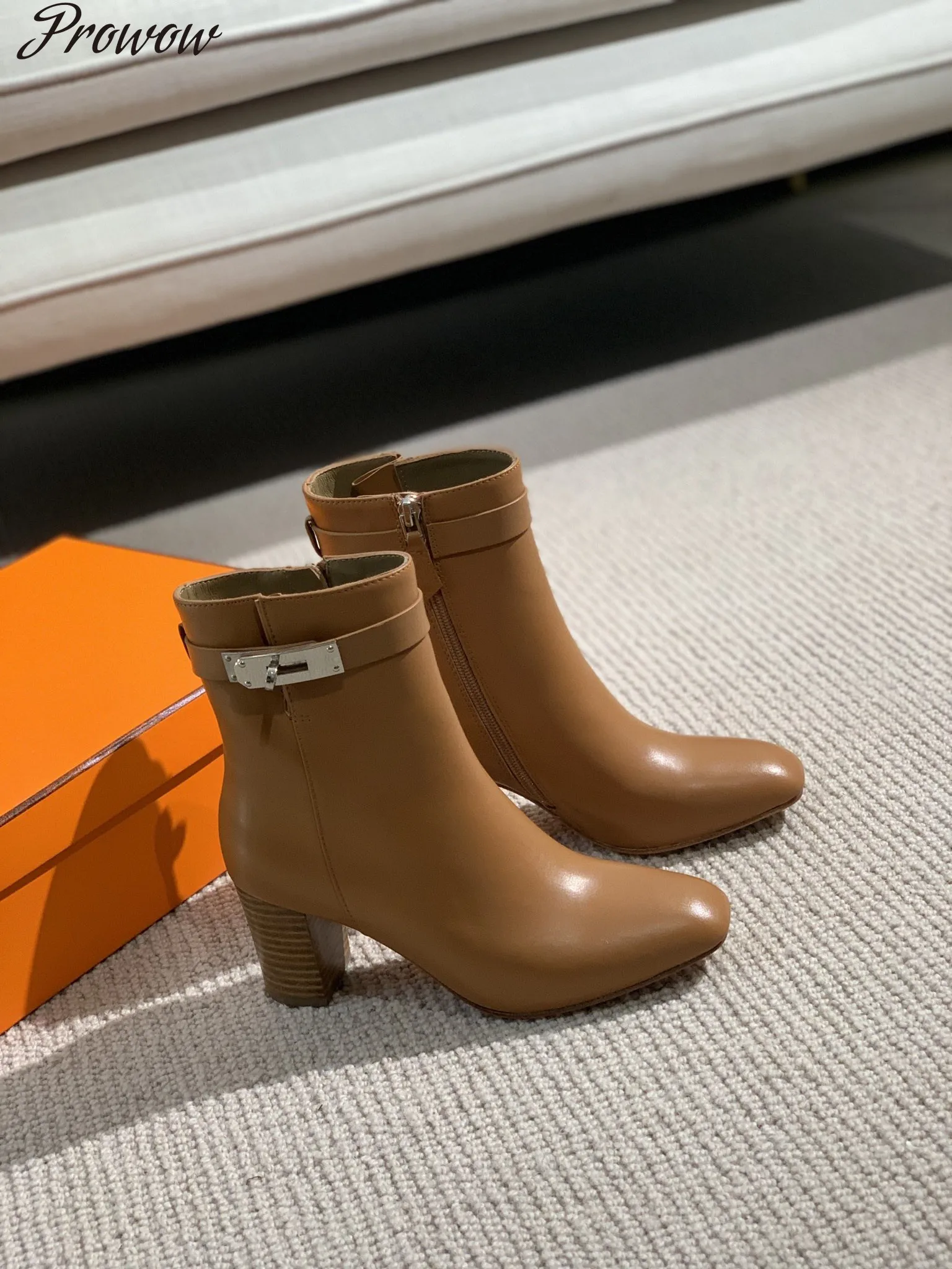 Prowow Women's Boots Metal Decoration Black Ankle Zipper Short Boots Round Toe High Heels Autumn Ladies Shoes Leather
Prowow Women's Boots Metal Decoration Black Ankle Zipper Short Boots Round Toe High Heels Autumn Ladies Shoes Leather