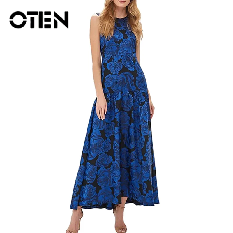 OTEN 2019 Long Dresses Women Vintage Printed Slim Flowers O-Neck Sleeveless Female Robe Party Casual Patchwork Fashion Summer
OTEN 2019 Long Dresses Women Vintage Printed Slim Flowers O-Neck Sleeveless Female Robe Party Casual Patchwork Fashion Summer